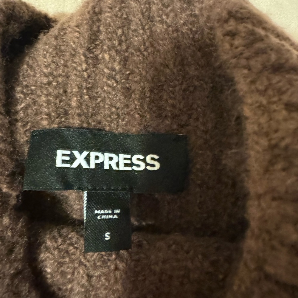 Brown express sweater dress
